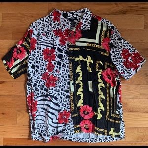 Forever 21 Button Down Party Shirt (L)